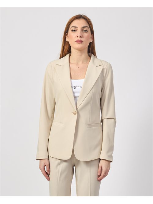 Yes Zee women's single-breasted jacket in technical fabric YES ZEE | G431-KE000222